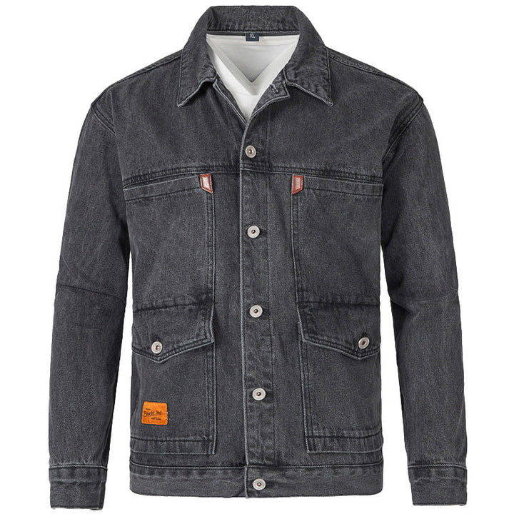 Men's Jeans Jacket In Modern Slim-Fit Design with Practical Pockets and Sturdy Rivets Lune London