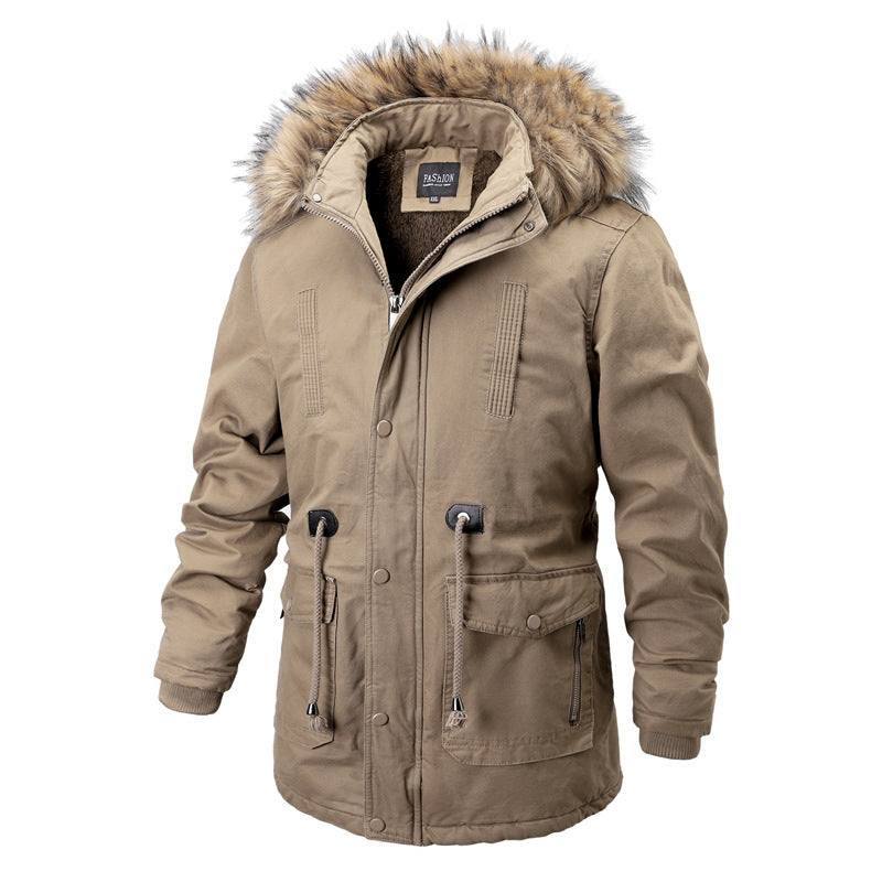 Men's winter parka with removable hood and warm lining Lune London