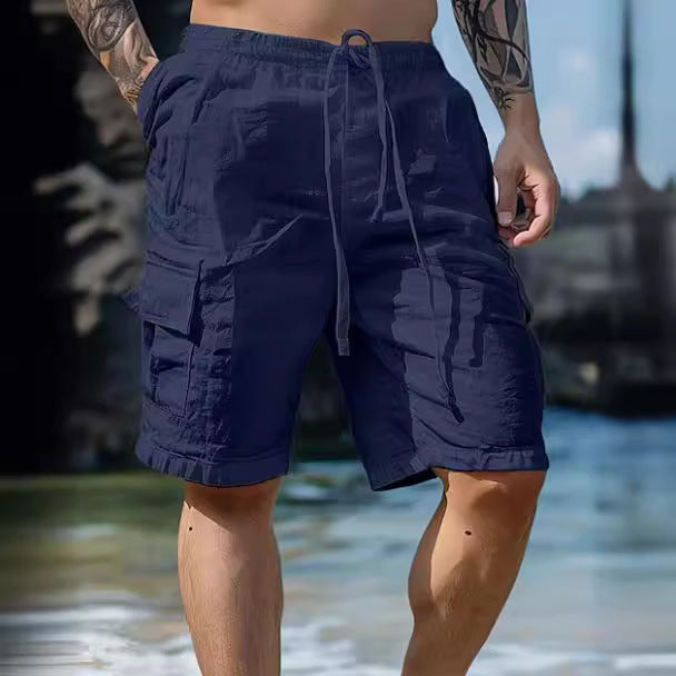 Men's cargo shorts with multiple pockets Lune London