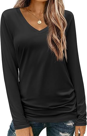 Women Long Sleeve Elegantly Cut Top Lune London