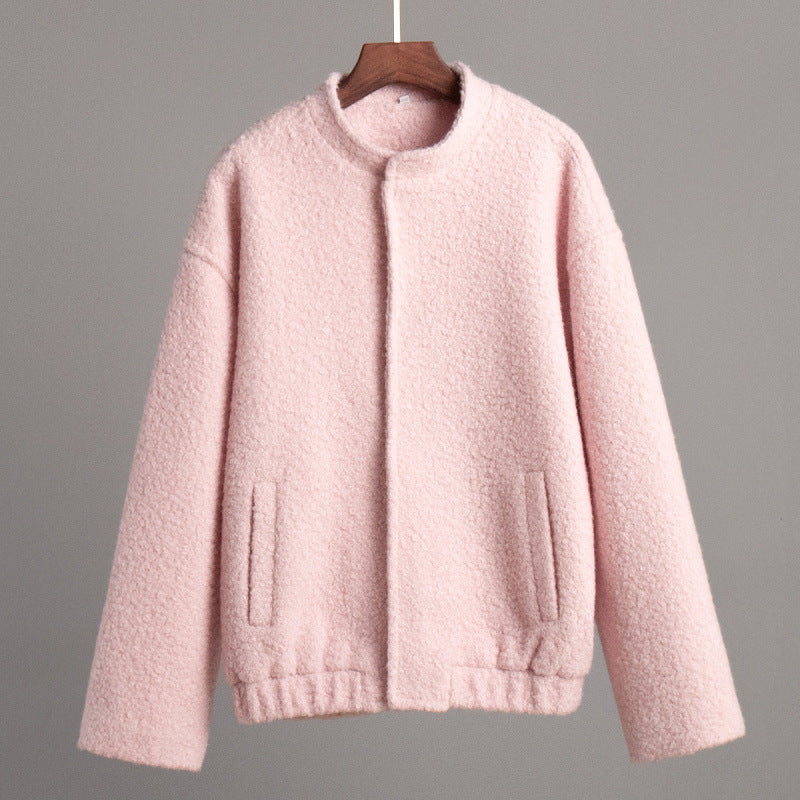 Ladies Cozy Teddy Hoodie Jacket with Side Pockets Lune London