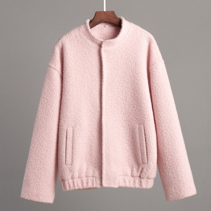 Ladies Cozy Teddy Hoodie Jacket with Side Pockets Lune London