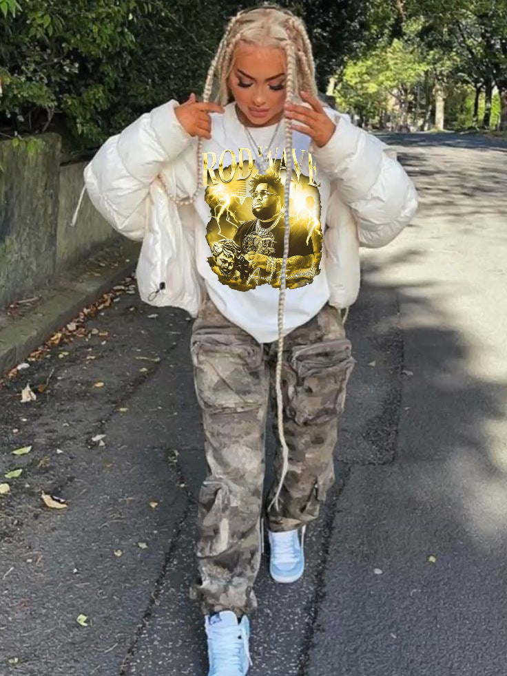 Women’s sweatshirt with a stylish printed design Lune London