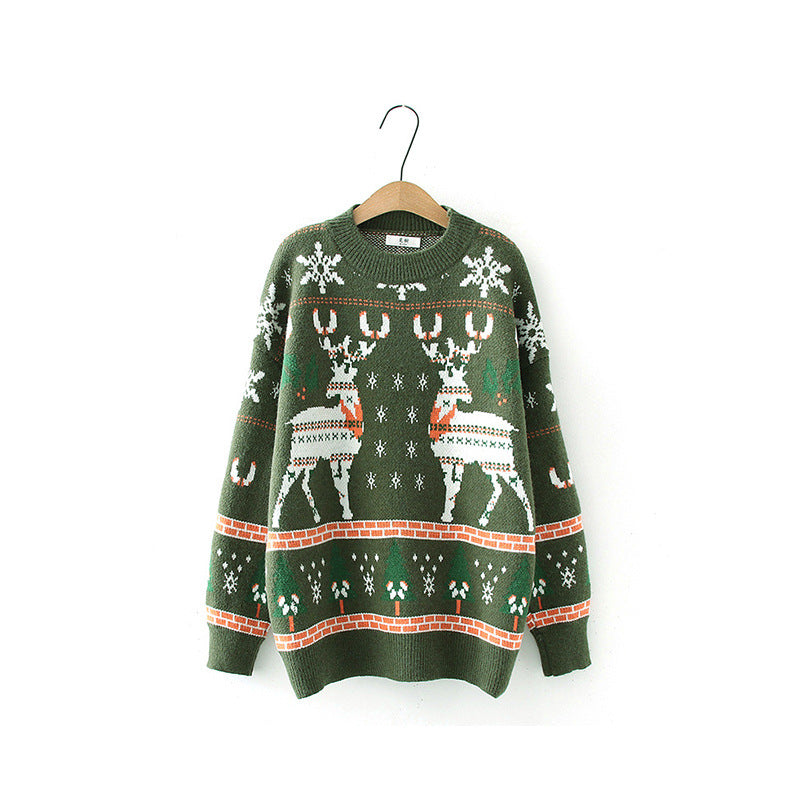 Christmas sweater for women with festive reindeer pattern and comfortable fit Lune London