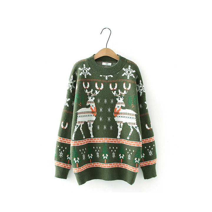 Christmas sweater for women with festive reindeer pattern and comfortable fit Lune London