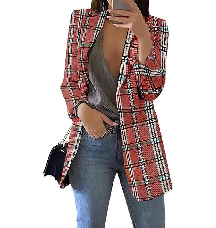 Plaid blazers for women with a modern cut and casual Lune London