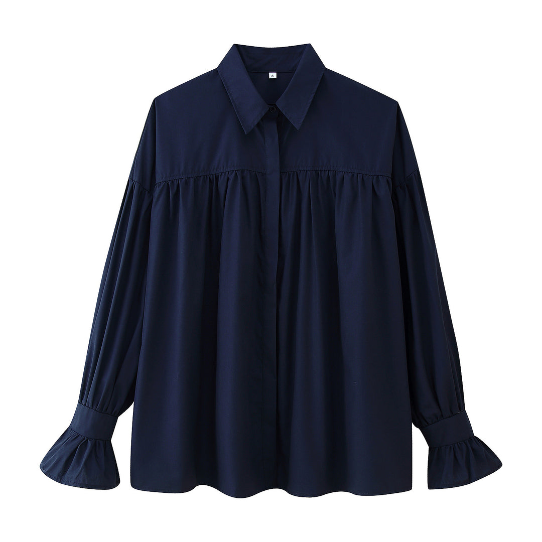 Women elegant blouse with ruffle details Lune London