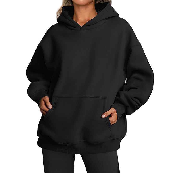 Ladies Oversized Hoodie with practical pockets and a soft lining Lune London