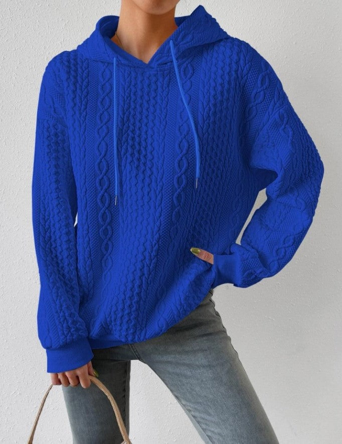 Lune London | Hooded jacquard sweater