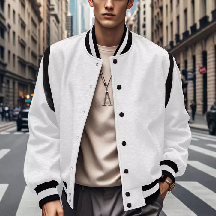 Stylish bomber jacket for men with contrasting details Lune London