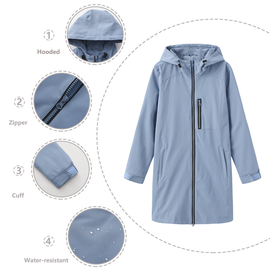 Functional women's jacket with adjustable hood Lune London