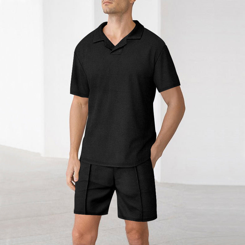 Men's lightweight short-sleeve set with structured design Lune London
