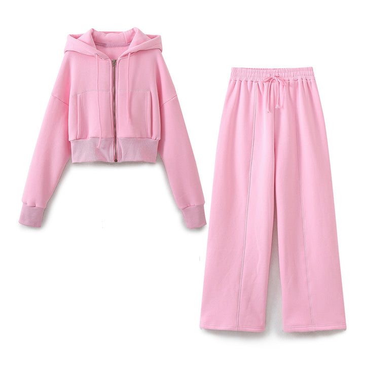 Lune London women's cropped hoodie set and jogger pants