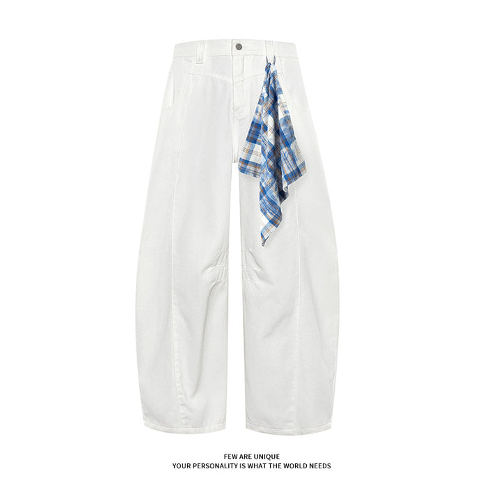 Women High Waist Wide Cut Pants with Chic and Stylish Accessory