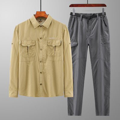 Chemise fonctionnelle pour hommes et pantalon cargo Lune London