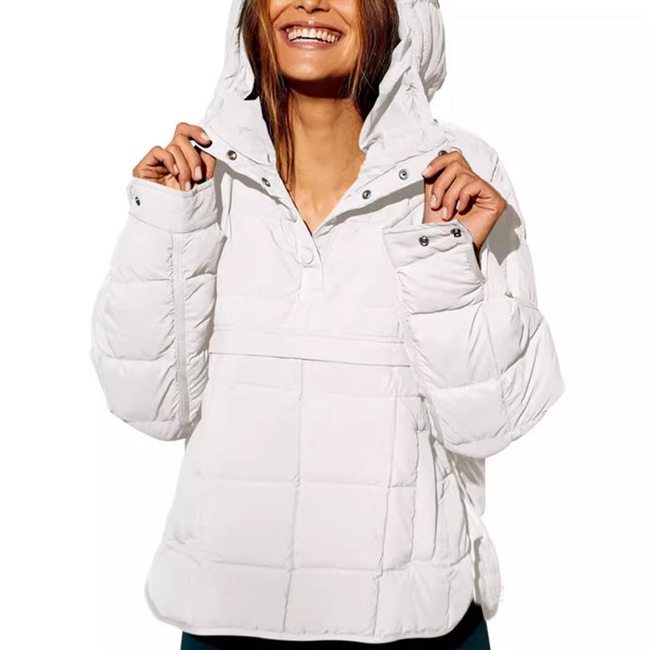 Casual winter jacket for women with quilted design and collar Lune London