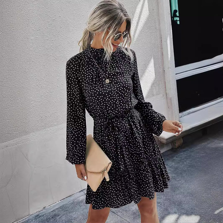 Chic Floral Ruffled Mini Dress for Women