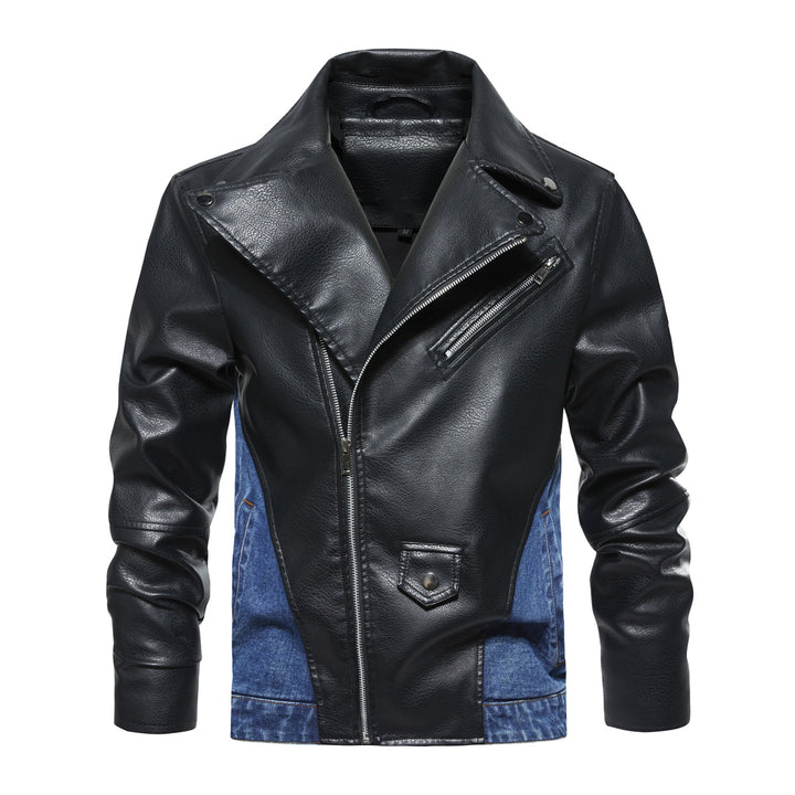 Lune London faux leather and denim jacket for men