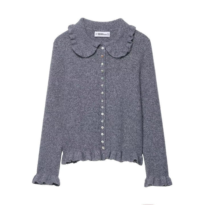 Cardigan féminin espiègle avec volants Chic & Stil