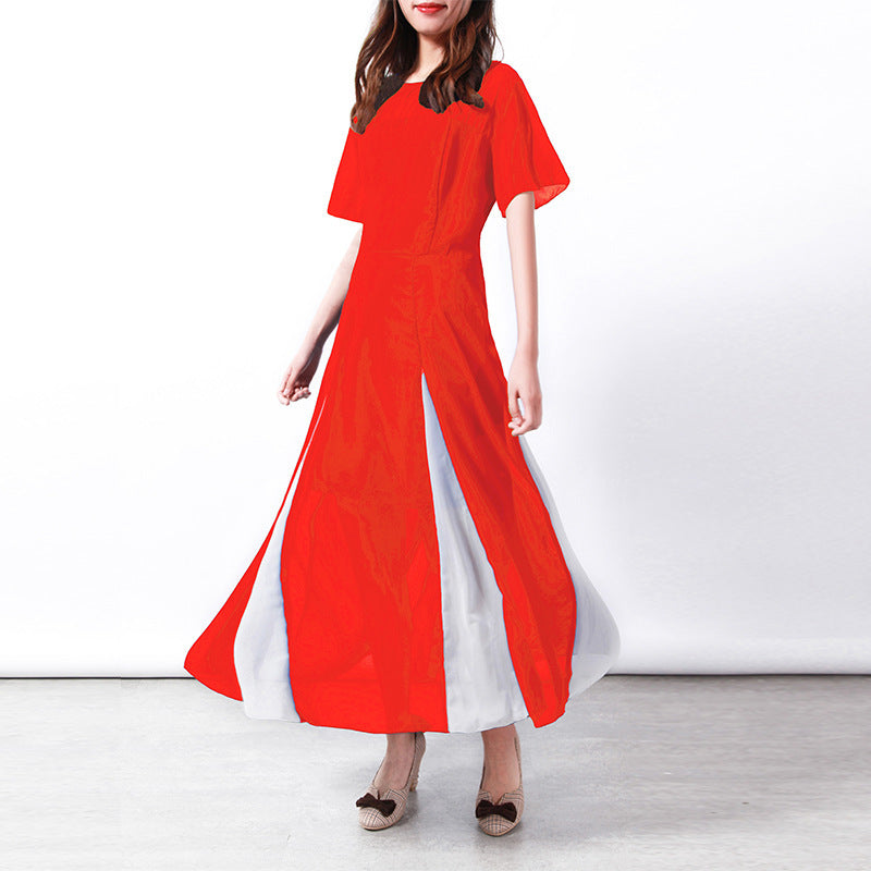 Lune London long sleeve transparent maxi dress with side slit