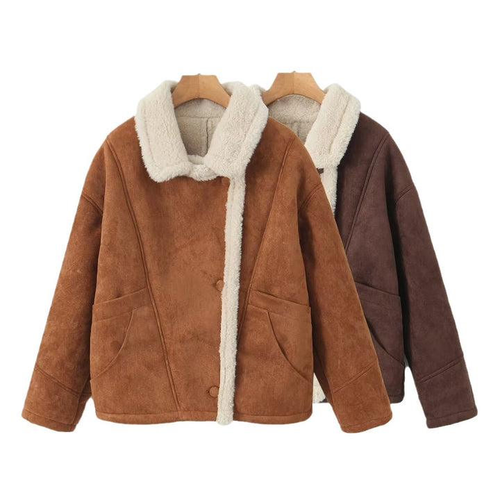 Women Oversized Faux Fur Jacket Lune London