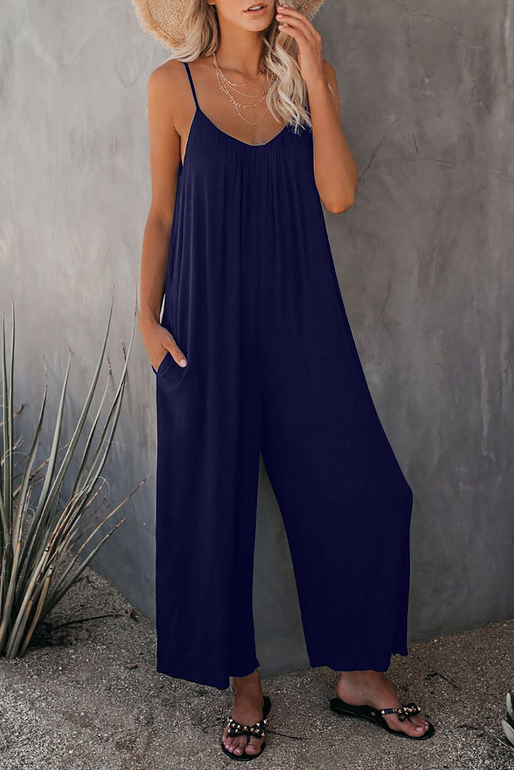 Ladies Elegant Sleeveless Jumpsuit Lune London