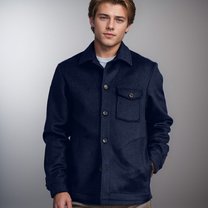 Elegant boucle jacket for men with practical pockets Lune London