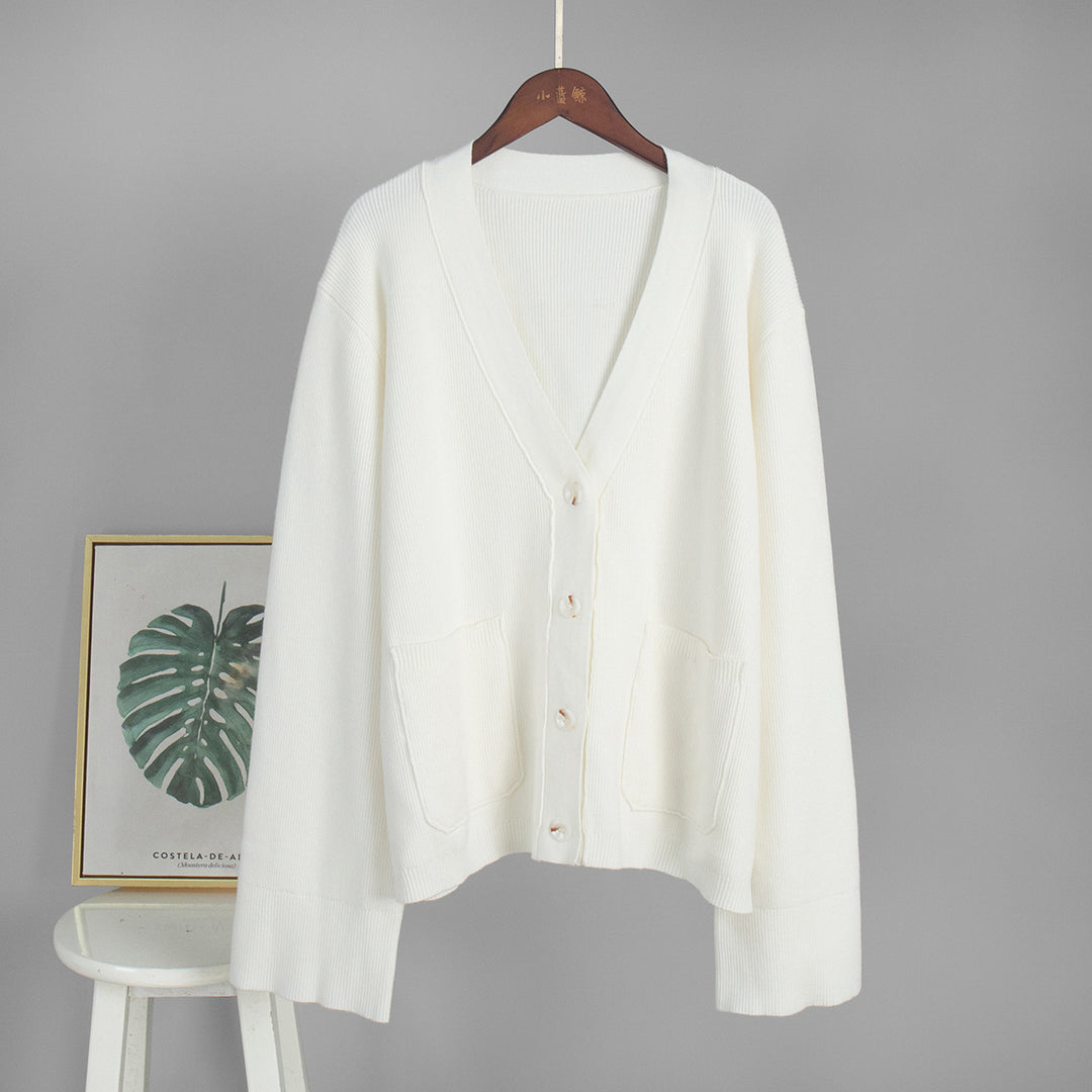 Ladies Wide Cut Knit Jacket Lune London