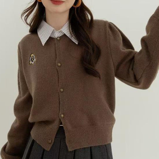 Gilet femme avec col et patte de boutonnage Chic & Stil