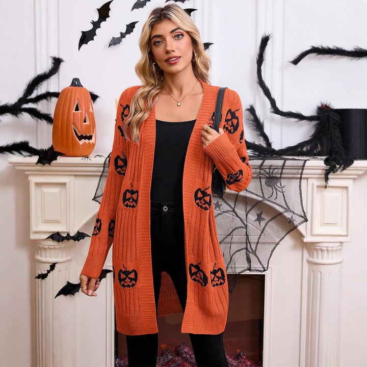 Cardigan femme avec motif fantôme Chic & Stil
