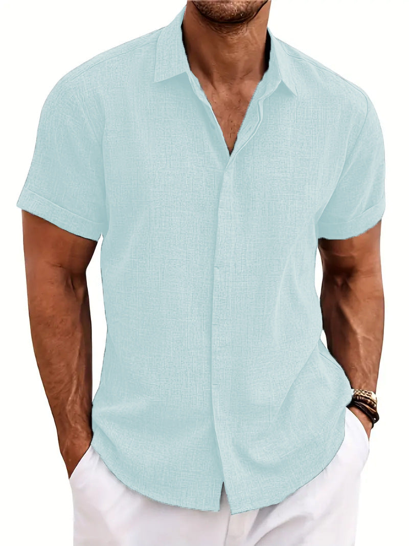 Structured short sleeve shirt for men with buttons Lune London