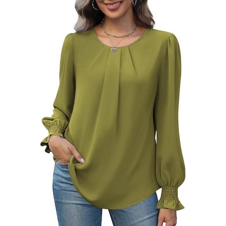 Blouse élégante pour dames avec manches bouffantes Chic & Stil