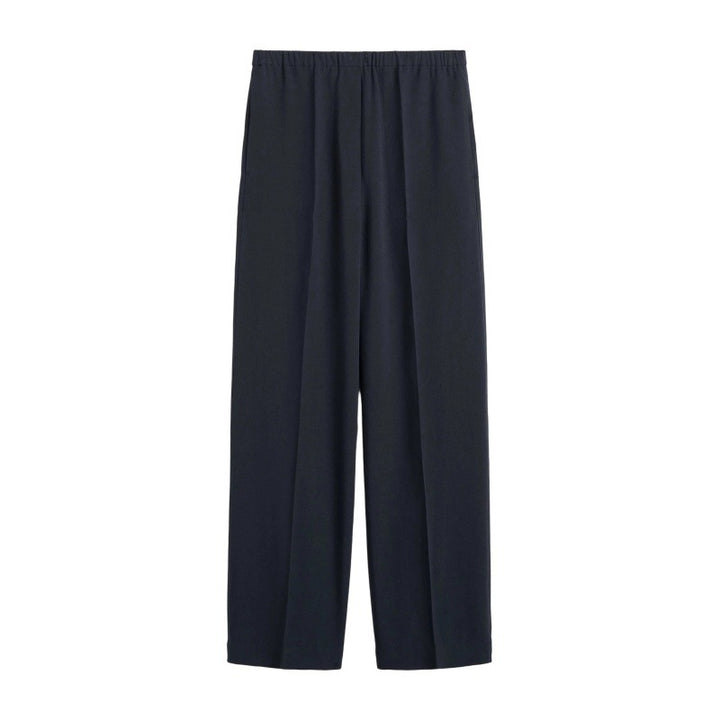 Pantalons en chiffon à coupe large pour femmes avec taille élastique Chic & Stil