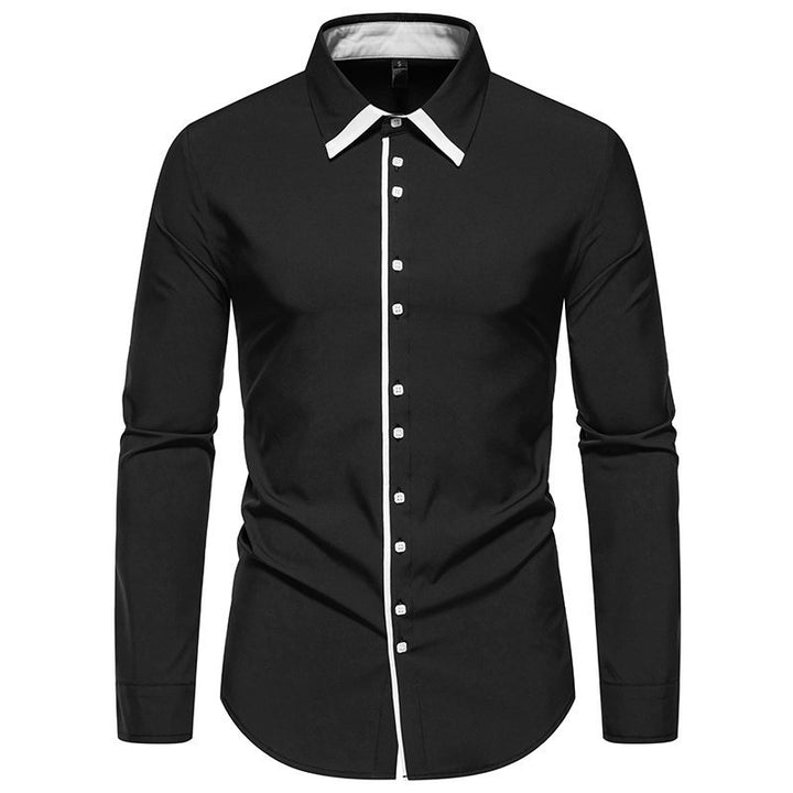 Elegant men's shirt with contrasting collar Lune London