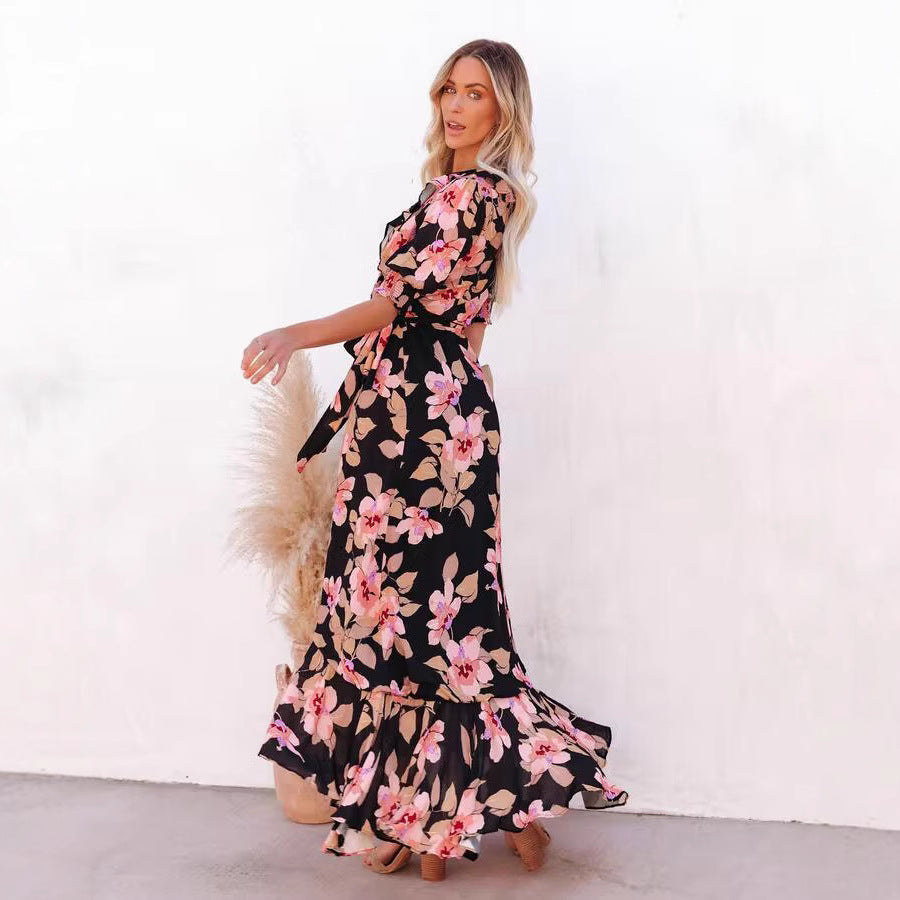 Chic and Stylish Floral Wrap Maxi Dresses for Women