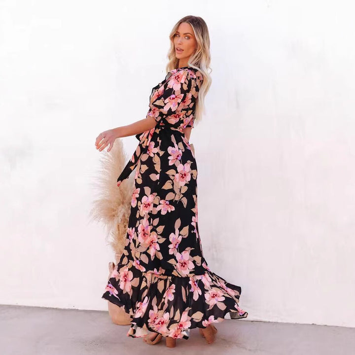 Chic and Stylish Floral Wrap Maxi Dresses for Women