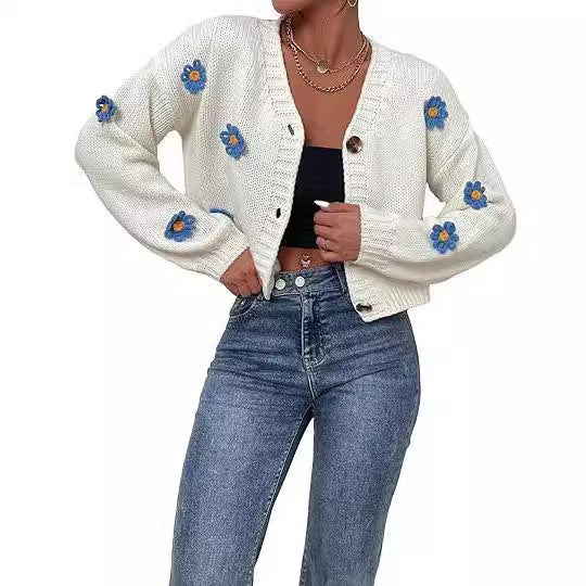 Ladies Short Knitted Jacket Lune London