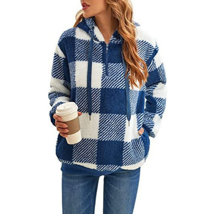 Ladies fleece hooded sweatshirt Lune London
