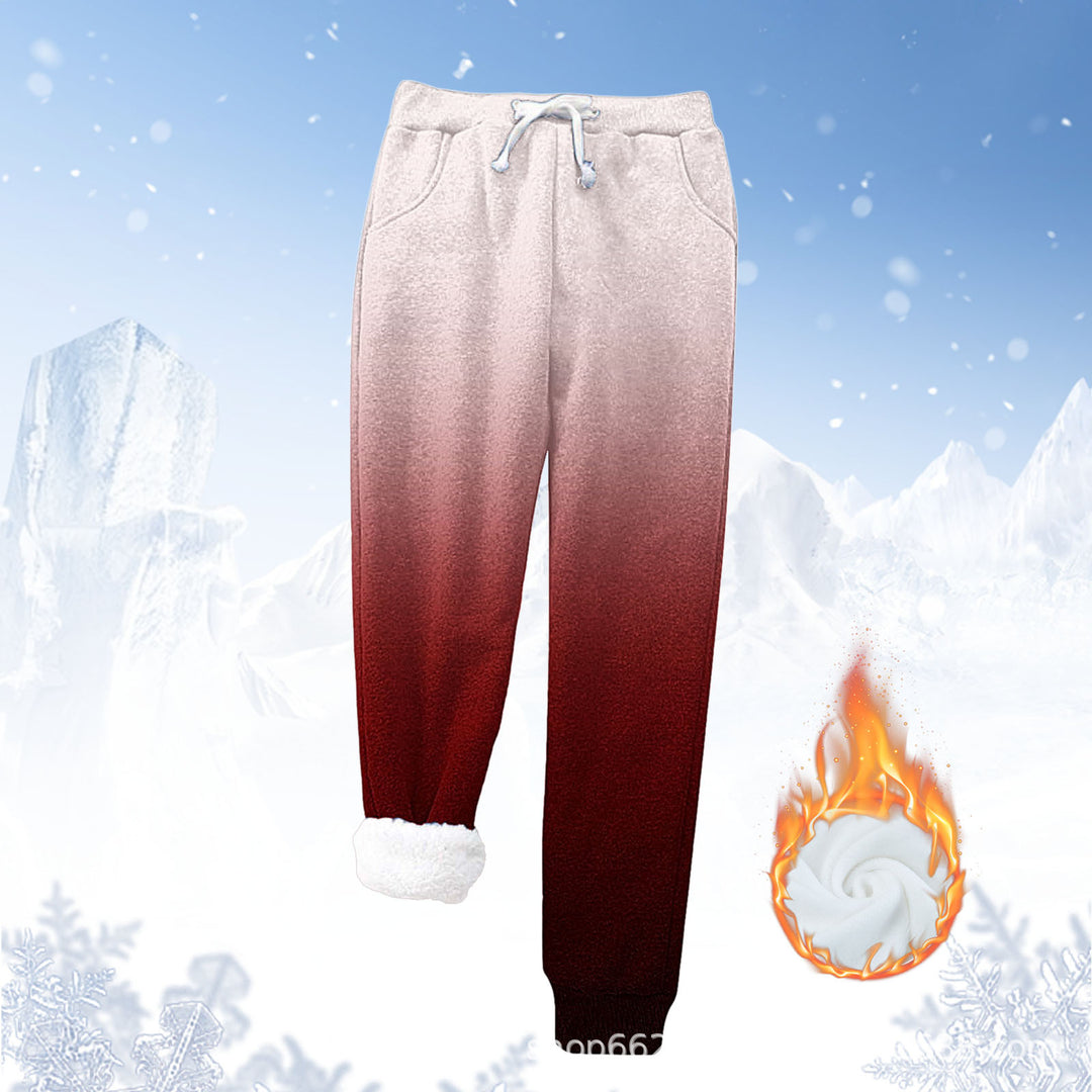 Fleece jogger pants for women with warm inner lining and elastic waistband Lune London