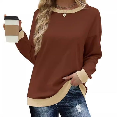 Women's comfortable sweatshirt with raglan sleeves and a decorative collar Lune London