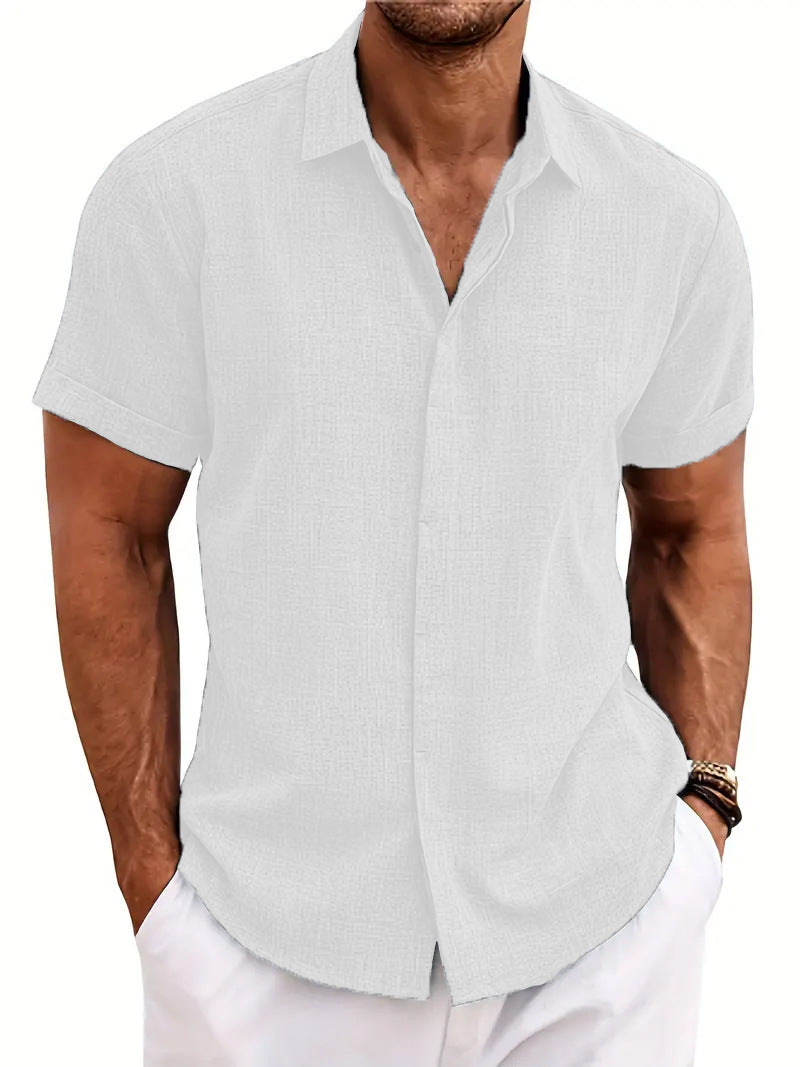 Structured short sleeve shirt for men with buttons Lune London