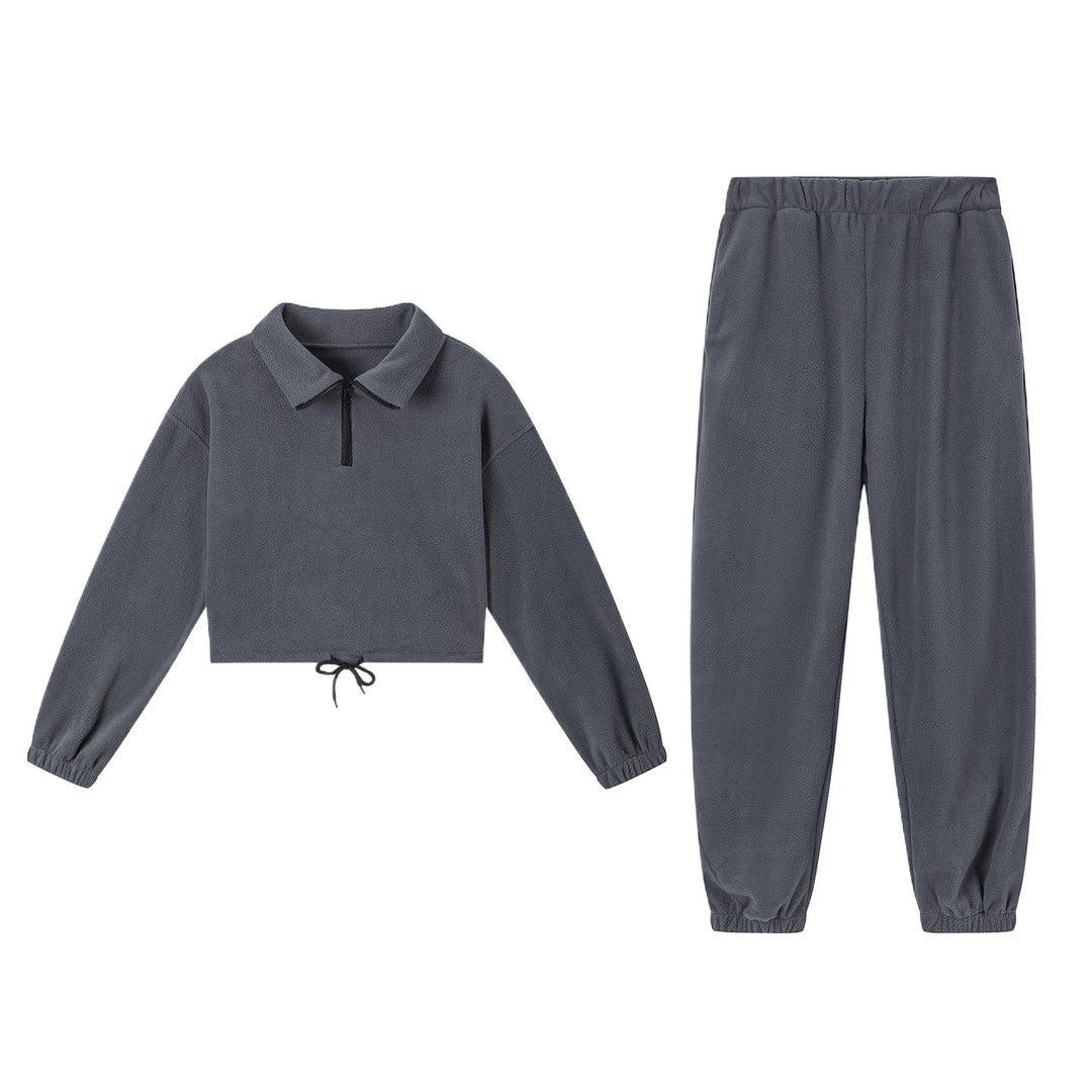 Leisure jumpsuit for women with cropped top and stretchy pants Lune London