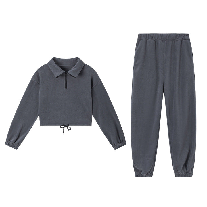 Leisure jumpsuit for women with cropped top and stretchy pants Lune London