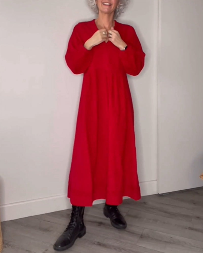 Elegant maxi dresses for women with a loose fit and long sleeves Lune London