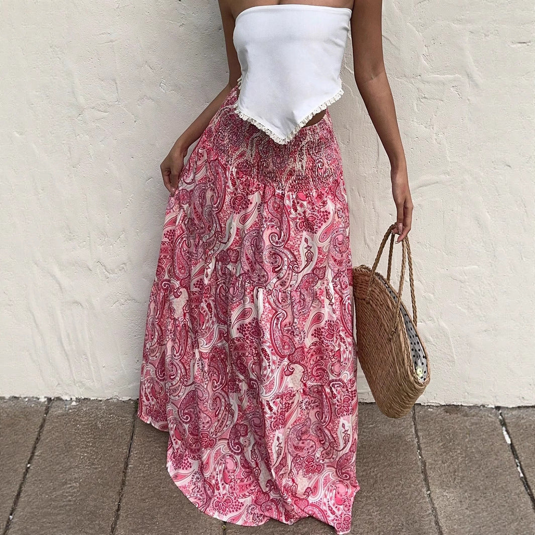 Women Maxi Skirt Paisley Bohemian Lune London