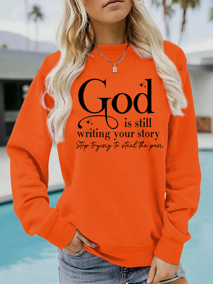 Sweatshirt pour femmes avec lettrage inspirant Chic & Stil