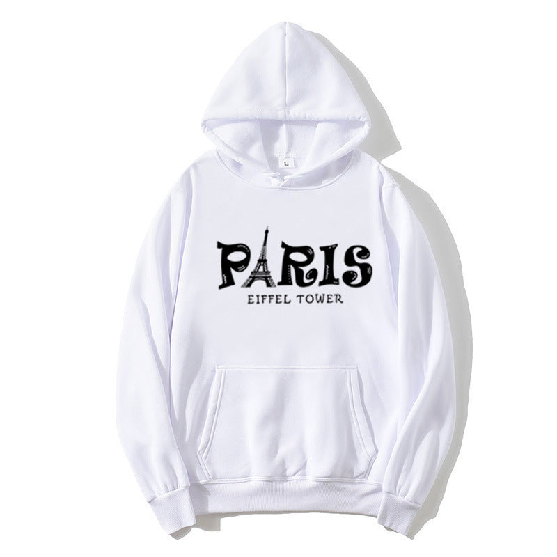 Women's Hoodie with Creative Paris Design Chic & Style