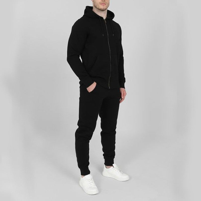 Men's sporty jogging suit set with practical pockets and high collar Lune London