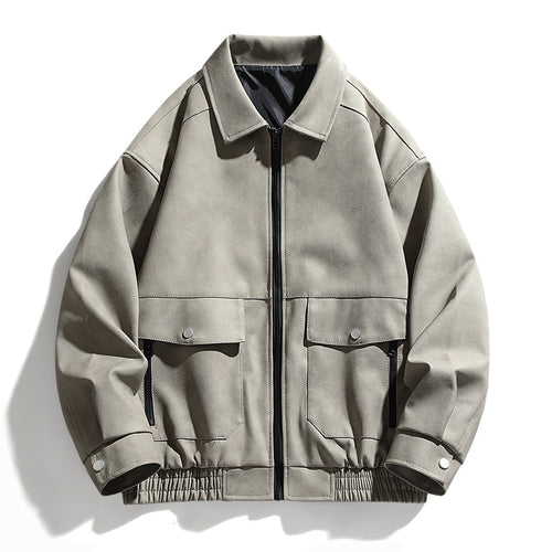 Casual utility jacket for men with practical pockets and elastic waist Lune London