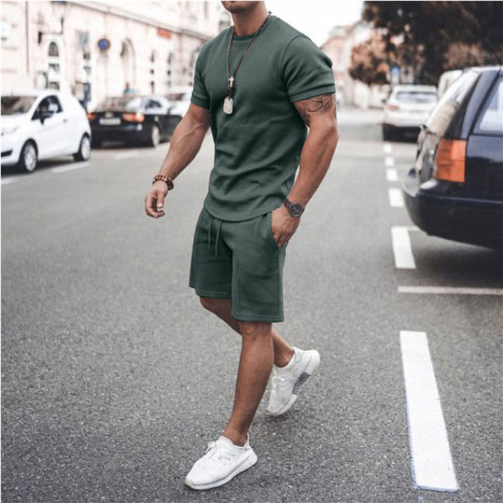 Men's short-sleeve sports set in breathable material Lune London